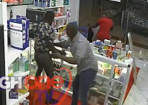 The alleged soldier hit the shop attendant in the groin during the assault