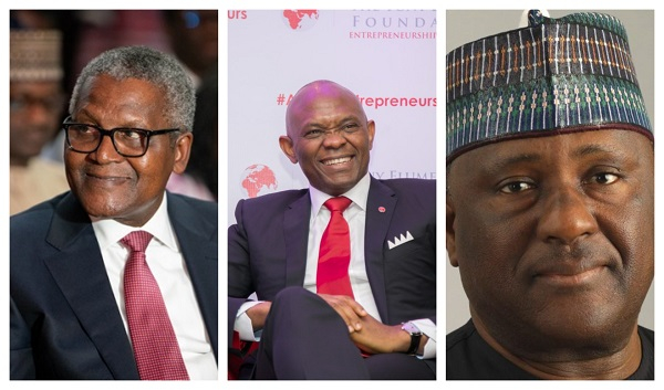 Aliko Dangote, Tony Elumelu, Abdul Samad Rabiu