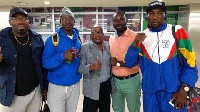 Walter Kautondokwa was welcomed by some of the Press men