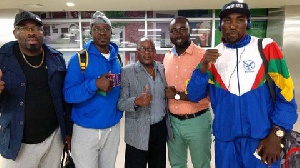 Walter Kautondokwa was welcomed by some of the Press men