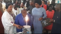 President Akufo-Addo tried hard to blowout the sparkler without success