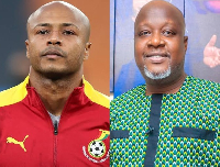 Legendary footballer Andre Dede Ayew and veteran broadcaster Kwami Sefa Kayi