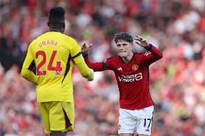 Manchester United duo Andre Onana and Alejandro Garnacho