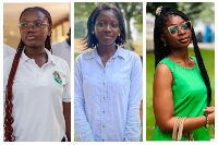 Akosuah Owusuaa (L), Bertha Kookale Hammond and Joana Deladem Yabani