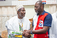 His Spiritual Holiness Sheikh Alhaji Abdulai Maikano Jalloo with Dr Matthew Opoku Prempeh