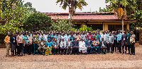 Participants and instructors in a group photo