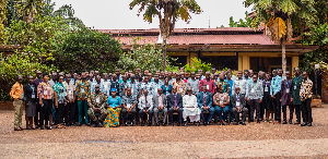 Participants and instructors in a group photo