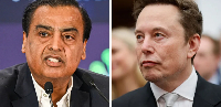 Elon Musk (right) has accused the Ambanis of blocking Starlink's entry into India
