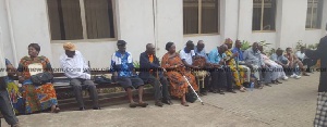 Pensioners protest against debt exchange programme at the Ministry of Finance | File photo