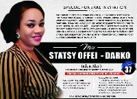 Stacy Offei-Darko's funeral poster