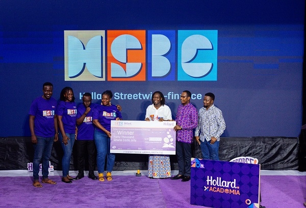 Winners in a photo with Hollard Ghana executives