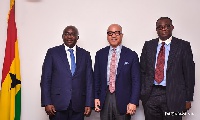 Dr Bawumia with Darren Walker (middle)