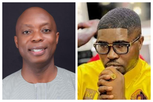 Hugh Brown, Chief Executive Officer of the Forestry Commission and Dakyehene Nana Yaw Asante