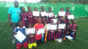 The youngsters were handed certificates after the tourney