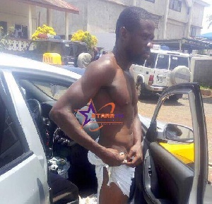 A taxi driver was allegedly stripped naked by the a Police officer