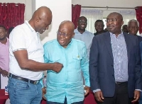 Ken with Akufo-Addo and Bawumia at the NPP HQ on November 2