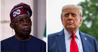 President Bola Tinubu (L) and President Donald Trump