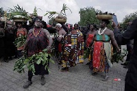 Chiefs and people of Nzema were at the Manhyia Palace on Wednesday to mourn with Asanteman