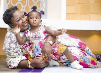 Gifty Anti with her daughter