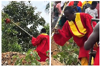 The pastor was cheered by members of the community for removing the pot