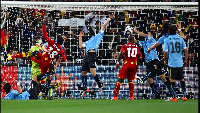 Luis Suarez's infamous handball against Ghana in 2010