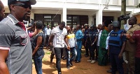 File photo: Members of the NPP-affiliated Delta Force at a Kumasi Court