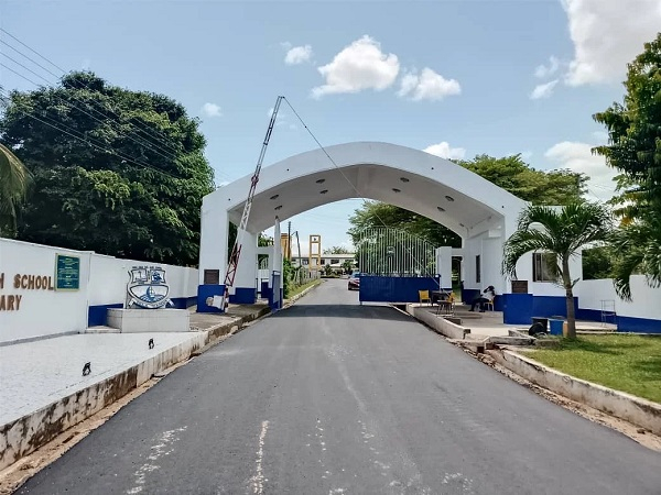 The entrance of the Pope John Senior High and Minor Seminary in Koforidua-Effiduase