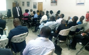 Money lenders in a training session
