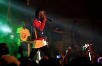 Stonebwoy performing at the Bhim concert