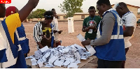 Collation officers at work after polls