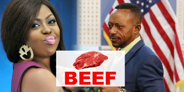 Afia Schwarzenegger and Rev. Owusu Bempah