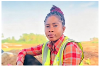 The late Mariama, who reportedly died in the construction site accident