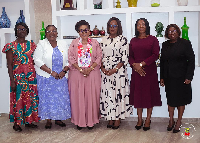 First Lady Lordina Mahama with the executives of the Ministers' Wives of AG