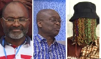 Kennedy Agyapong, MP for Assin Central, Kweku Baako and Anas Aremeyaw Anas