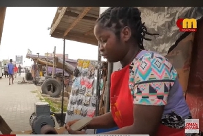 Benedicta Gansah is making a living out of producing slippers and sandals