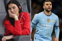 L-R: Anne Kilmmer and Manchester City defender Kyle Walker