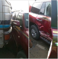 Muntaka Mubarak, Majority Chief Whip involved in an accident in Kumasi