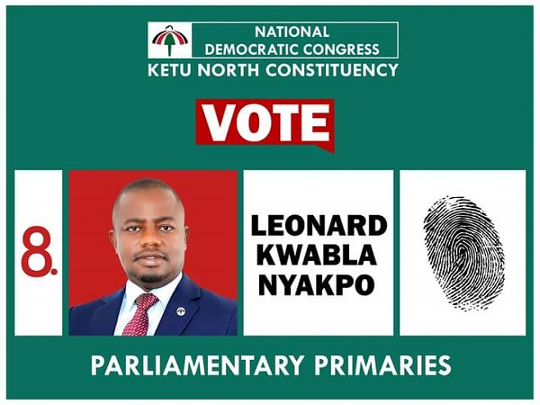 Ketu North constituency MP hopeful, Leonard Nyakpo