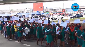 Some nurses earlier protested for delay in payment of their stipend