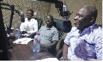 Mr Matthew Adam Ayamba, first from right,  Adaklu District Director of Health,