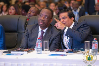 Alex Apau Dadey (L) among other dignitaries during the 10th Ghana CEO Summit 2026