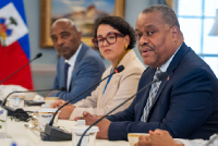 Garry Conille and Dominique Dupuy meet Antony Blinken in Washington, DC
