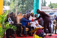 Joseph Siaw-Agyepong addressing President Nana Addo Dankwa Akufo-Addo