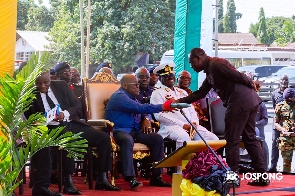 Joseph Siaw-Agyepong addressing President Nana Addo Dankwa Akufo-Addo