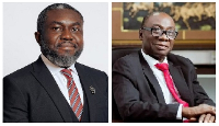 Barker-Vormawor (L) claims Dr Kwabena Donkor (R) denied having any interaction with Asante Berko