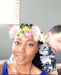 Yvonne Nelson and the father of her baby are seen in video on her official Instagram page