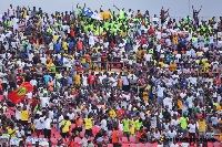 Accra Hearts of Oak fans at the stadium