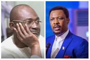 A photo collage of Kennedy Agyapong [L] and Prophet Nigel Gaisie