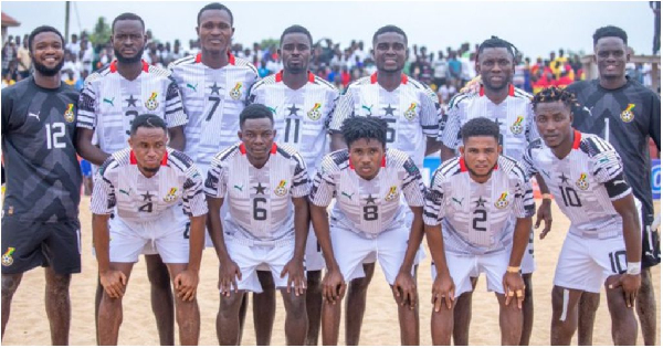 Ghana’s beach soccer team qualify for Beach Soccer AFCON after thrashing Ivory Coast