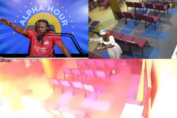 Woman sets Alpha Hour convener’s church auditorium on fire